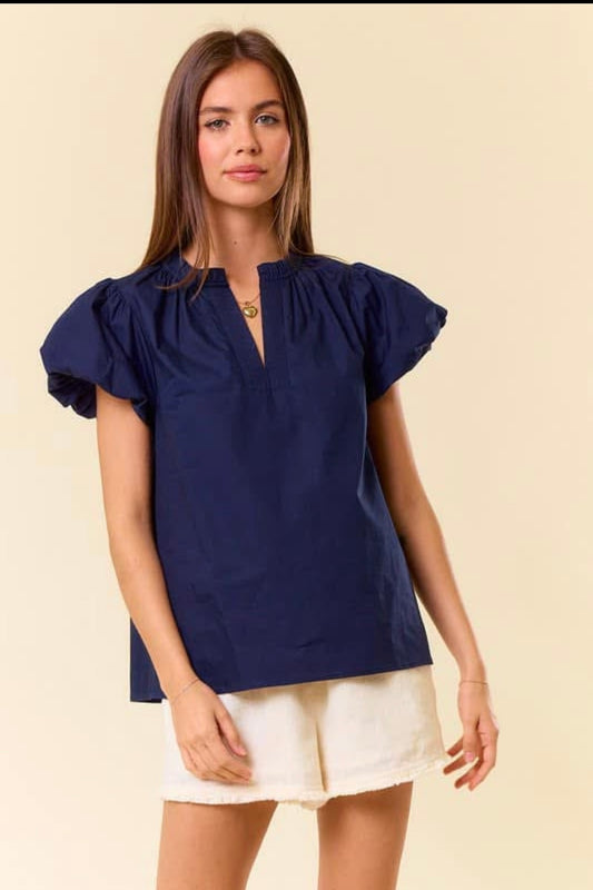 Navy Blouse